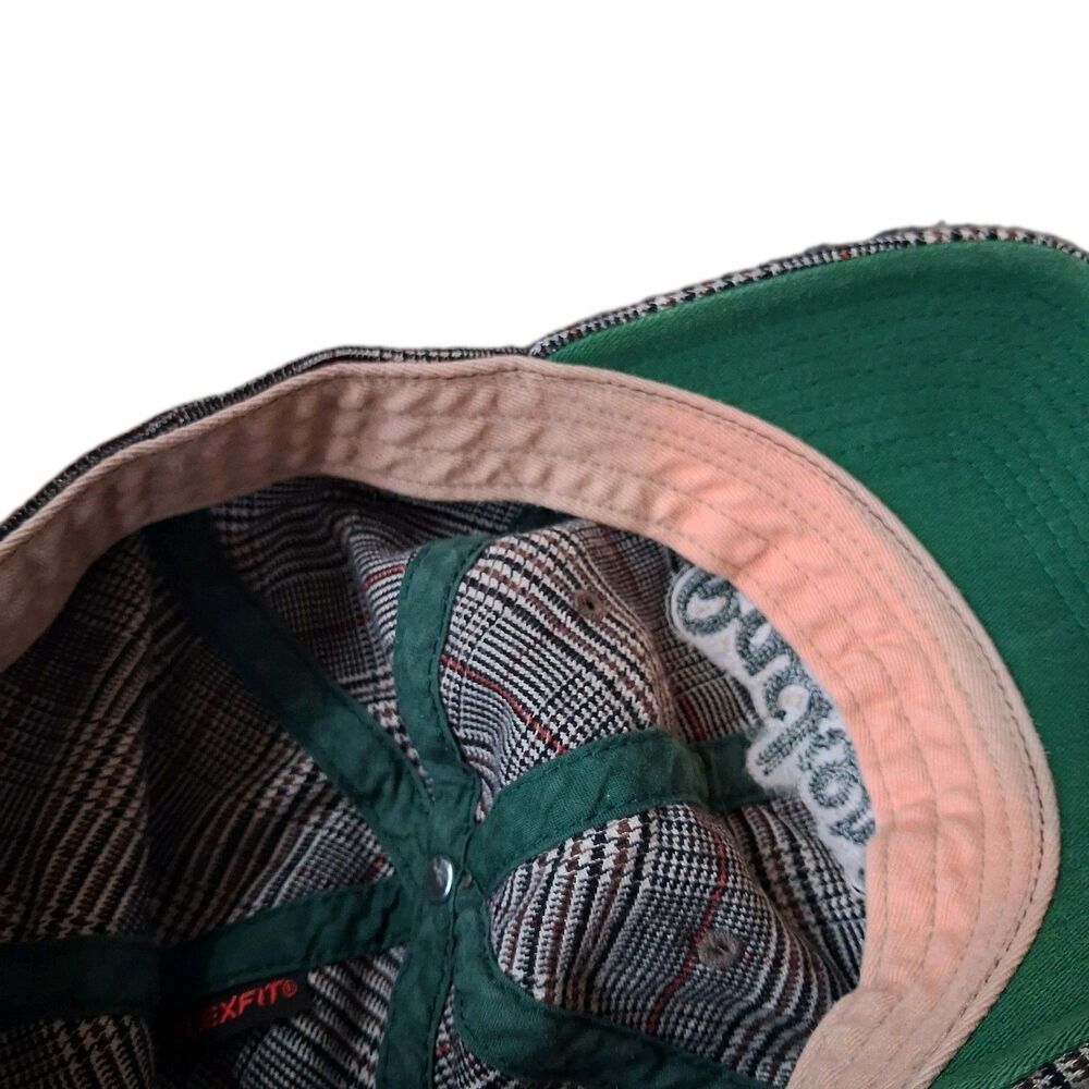 Vintage Reebok Green Bay Packers Old Orchard Beach Plaid Hat Gridiron OSFA - Picture 9 of 10